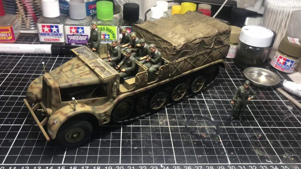 1/35 ドイツ18トン重ハーフトラック・FAMO（ファモ） - YouTube