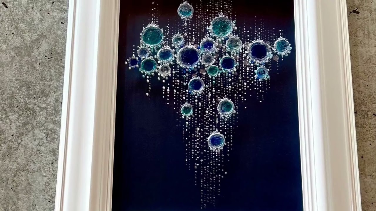 レジンアート作品｜レジンとビーズで描く「海の幻想」 - Fumie