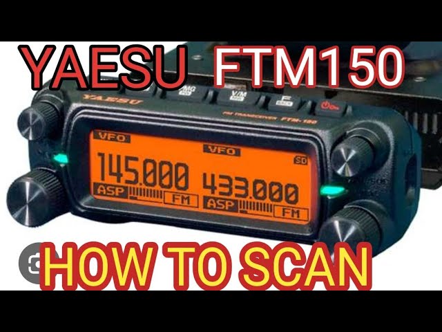 Yaesu FTM150 - How to Scan VFO & Memory - YouTube