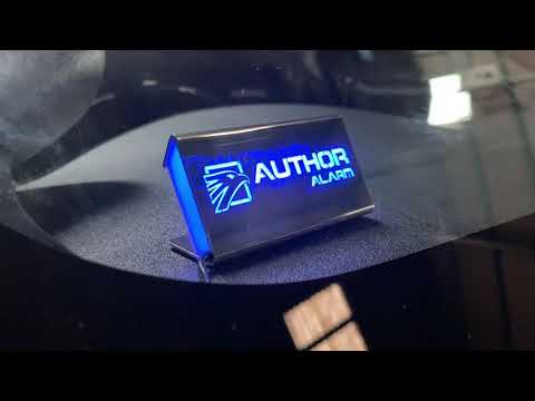 大人気のAUTHOR ALARMステンレスLEDスキャナー！ - YouTube