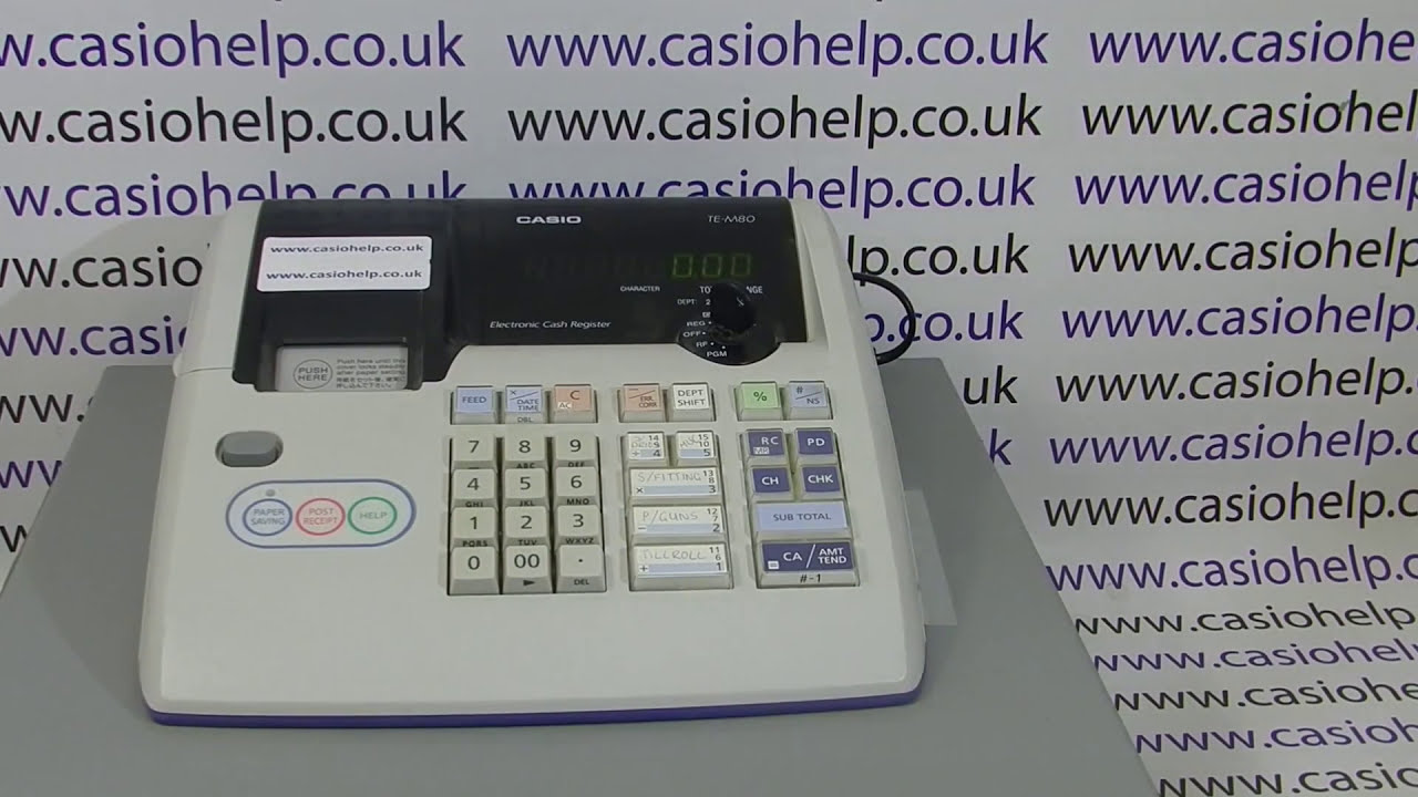 Casio TE-M80 Instructions: Paper Saving and Post Receipt Functions