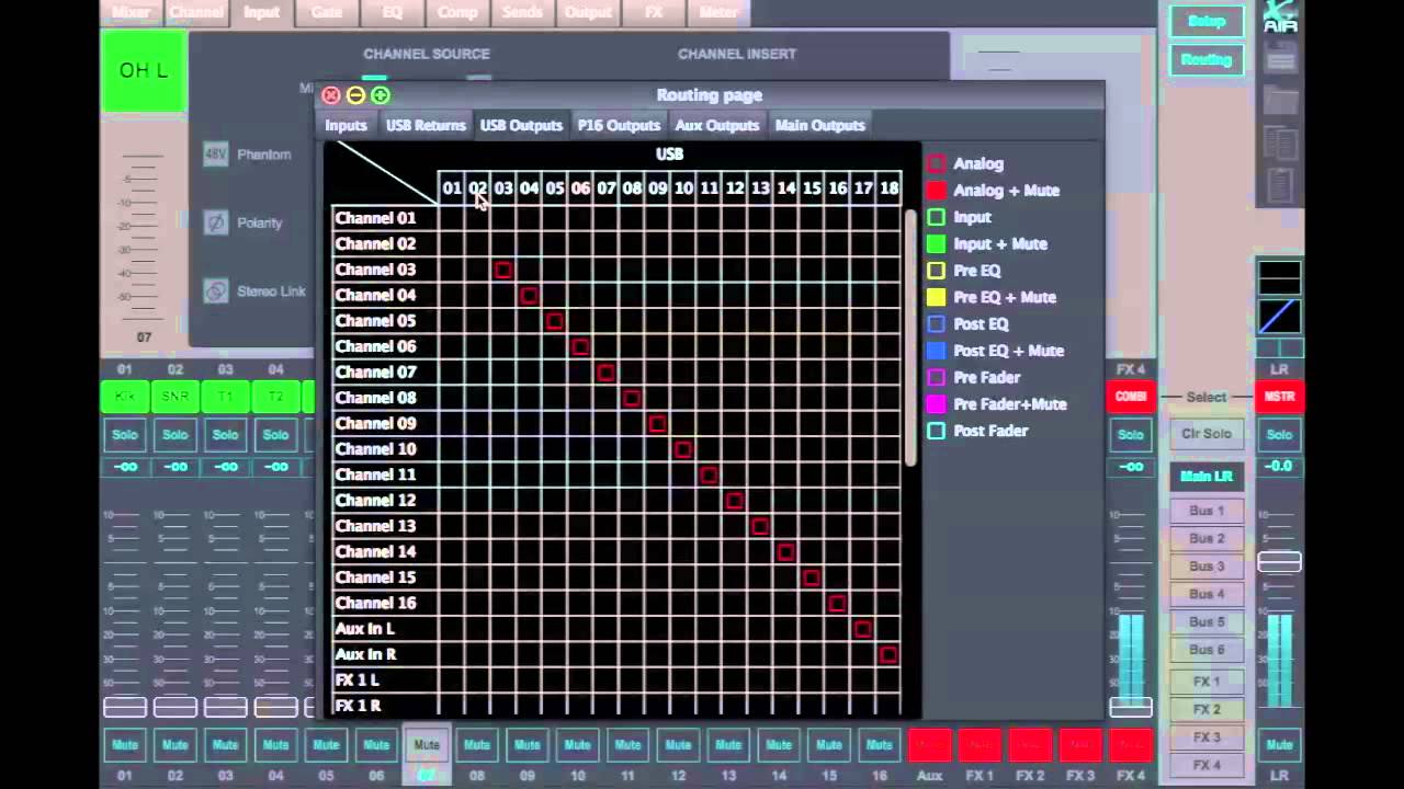Mac/PC Routing Part 1 - MIDAS MR18 + BEHRINGER X-AIR XR18 XR16