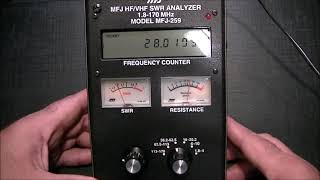 MFJ 259 Antenna Analyzer/SWR Meter - YouTube