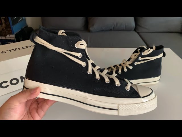 Fear of God Essentials X Converse Chuck 70 Black Unboxing and