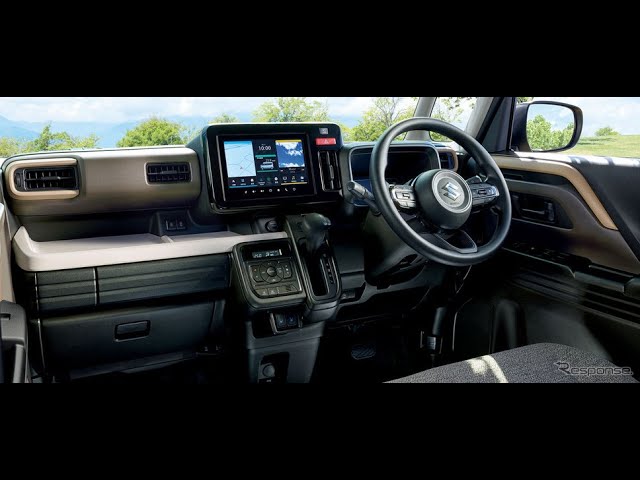 スズキ スペーシア 新型がパイオニア製9インチカーナビを純正