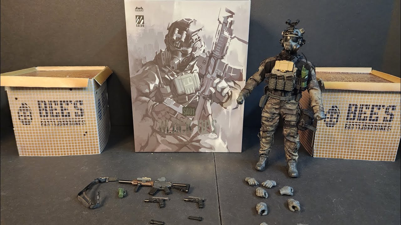 Hasuki Salvo Black Ops Operator Unknown 1:12 Scale Figure - YouTube