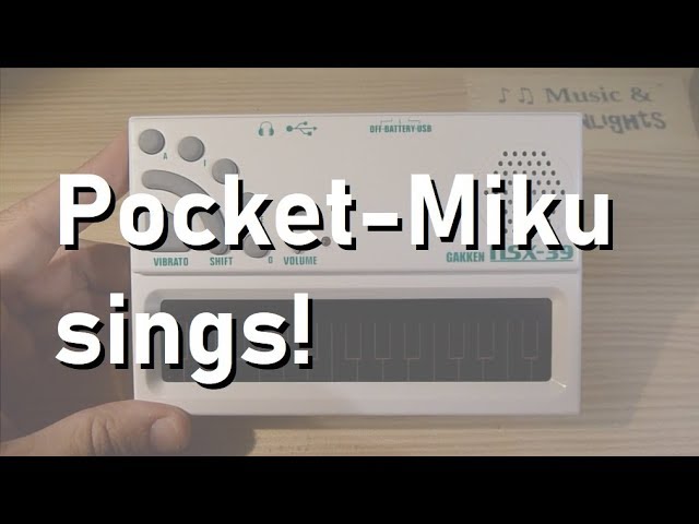 Pocket-Miku (NSX-39) -- Review and Karaoke - YouTube