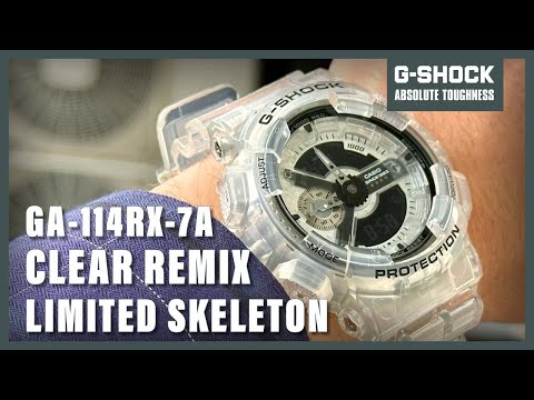 Unboxing The Casio G-Shock GA-114RX-7A Clear Remix - YouTube