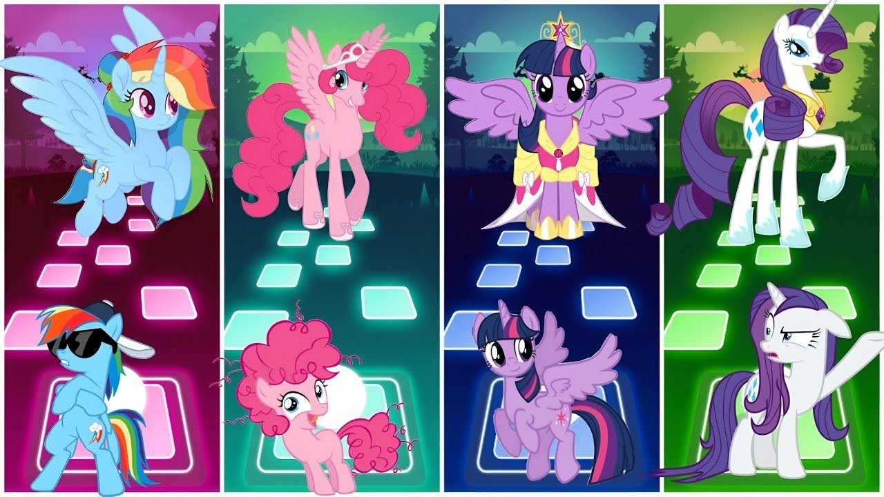 Princess - Rainbow Dash - Pinkie pie - Twilight Spracal - Rarity