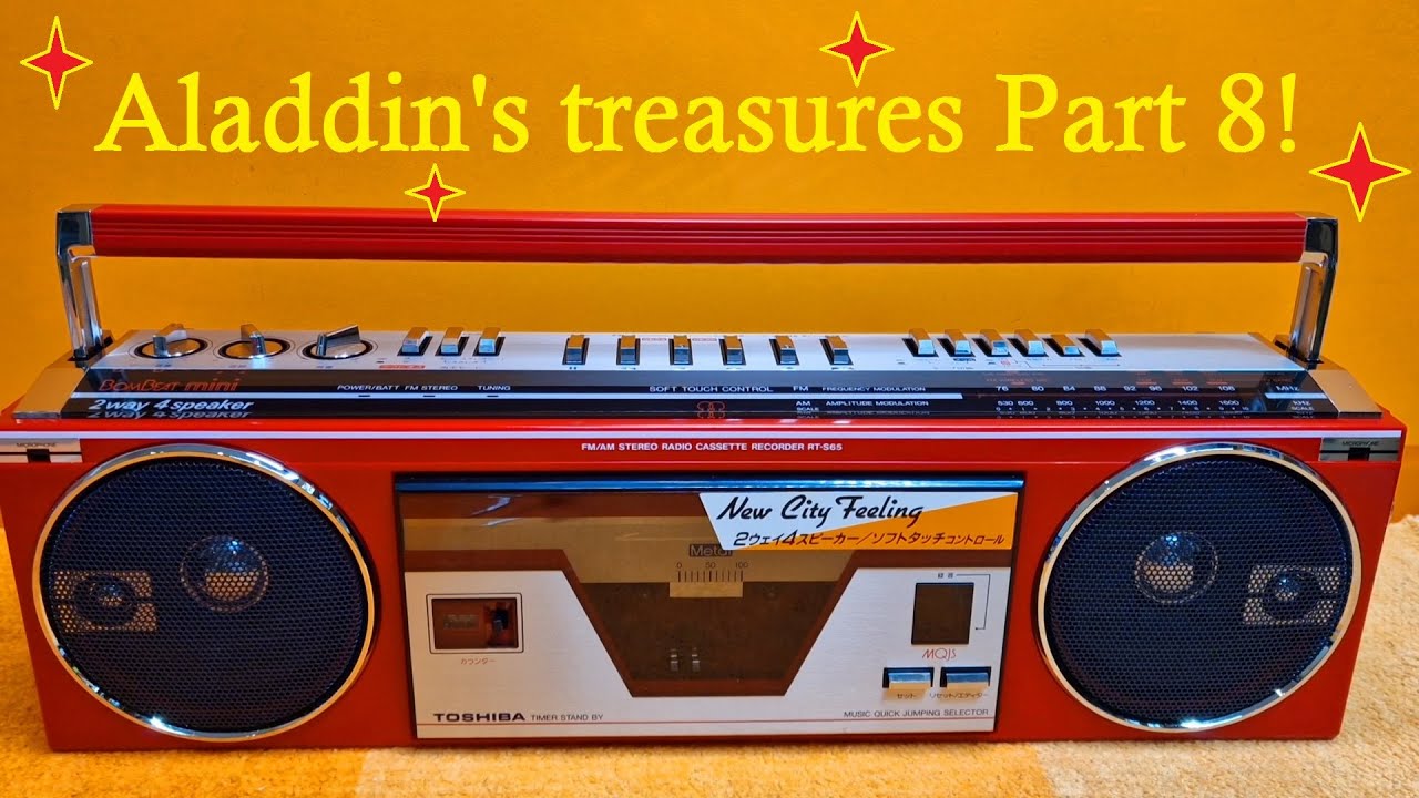 Aladdin's treasures part 8! Toshiba BomBeat mini RT-S65 Red! - YouTube