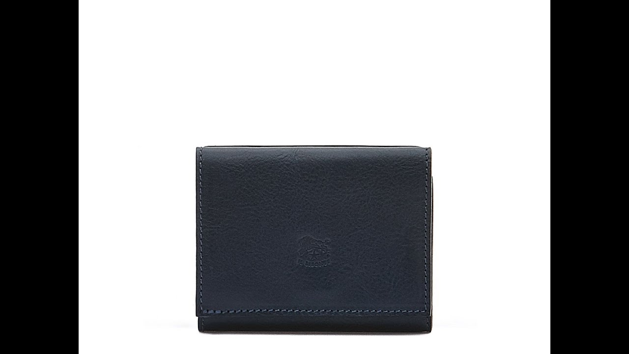 Wallet in leather color red – Il Bisonte
