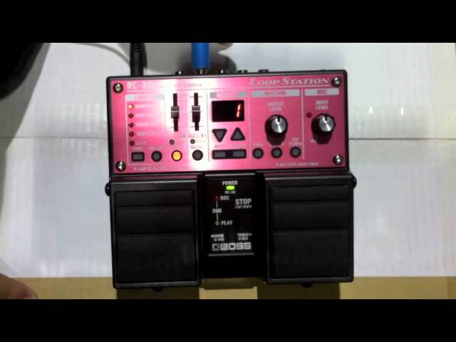 BOSS RC-30: CHANGING THE RECORDING PATTERN - YouTube