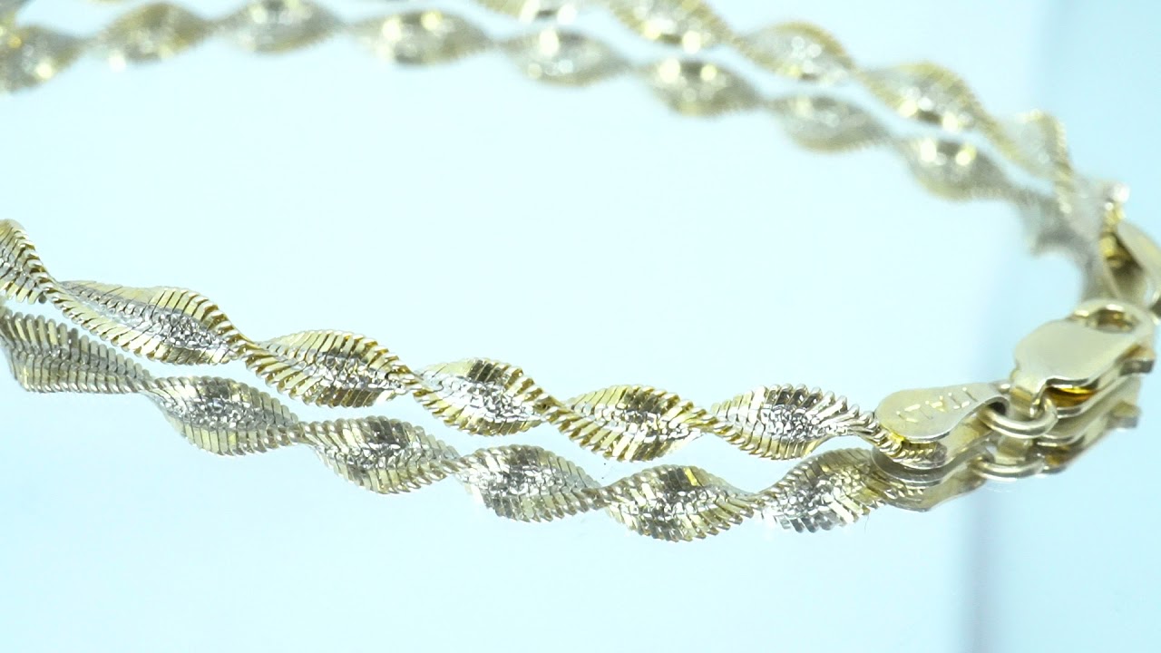 シルバー925 イタリア ヴィンテージ ブレスレット ツイスト | 芦屋Antico