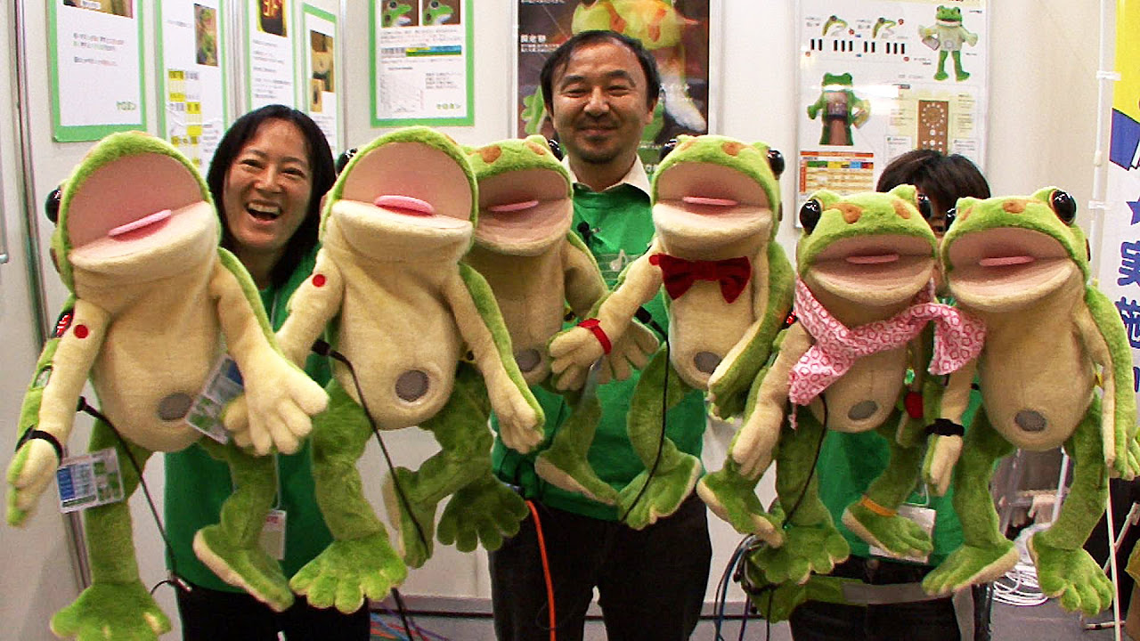 口の開きで演奏することができるパペット電子楽器ケロミン #DigInfo