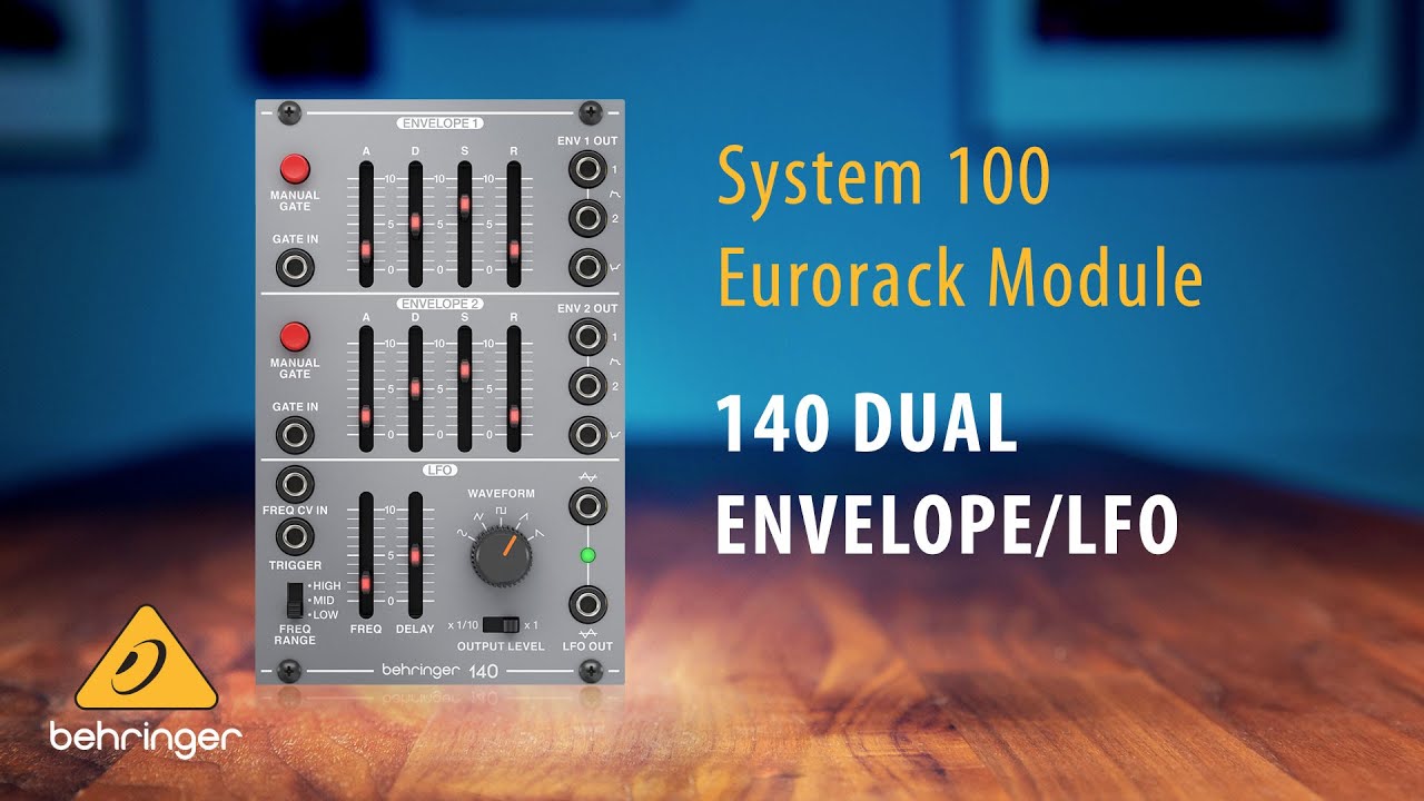 Behringer System 100 – 140 Dual Envelope and LFO Eurorack Module