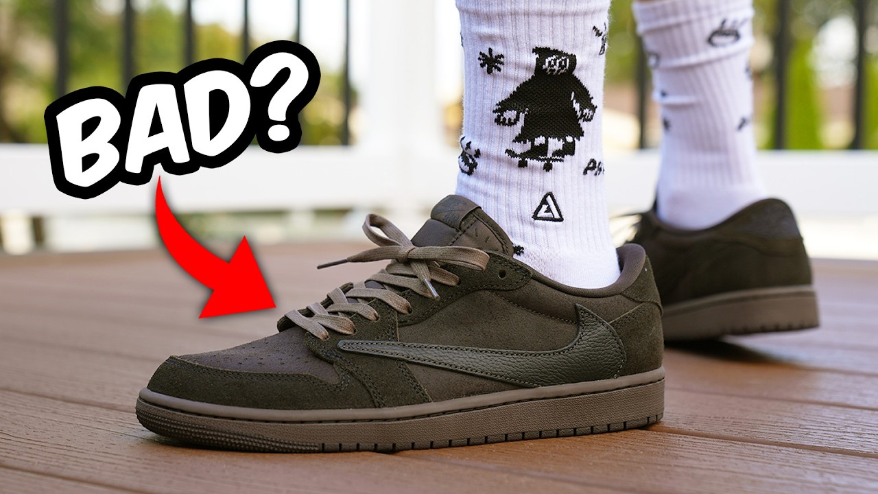 TRAVIS SCOTT Air Jordan 1 Low VELVET BROWN Review & On Feet - YouTube