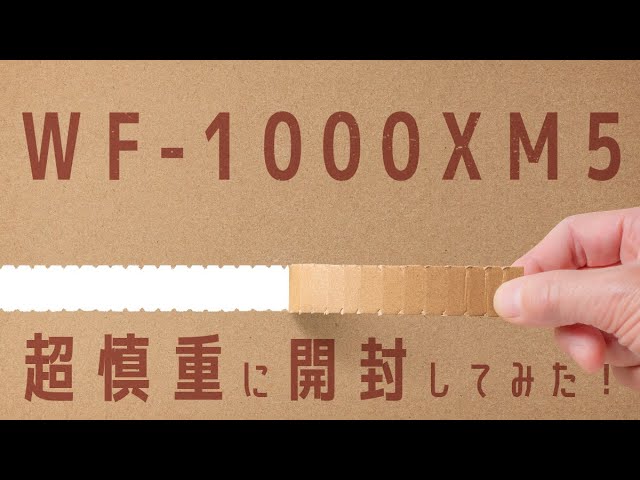 番外編】WF-1000XM5を超慎重に開封してみた！ - YouTube