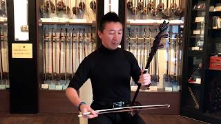 印度紫檀龍頭彫刻二胡（試聴可）N-HSTL120-0101 - 二胡の通販、卸販売