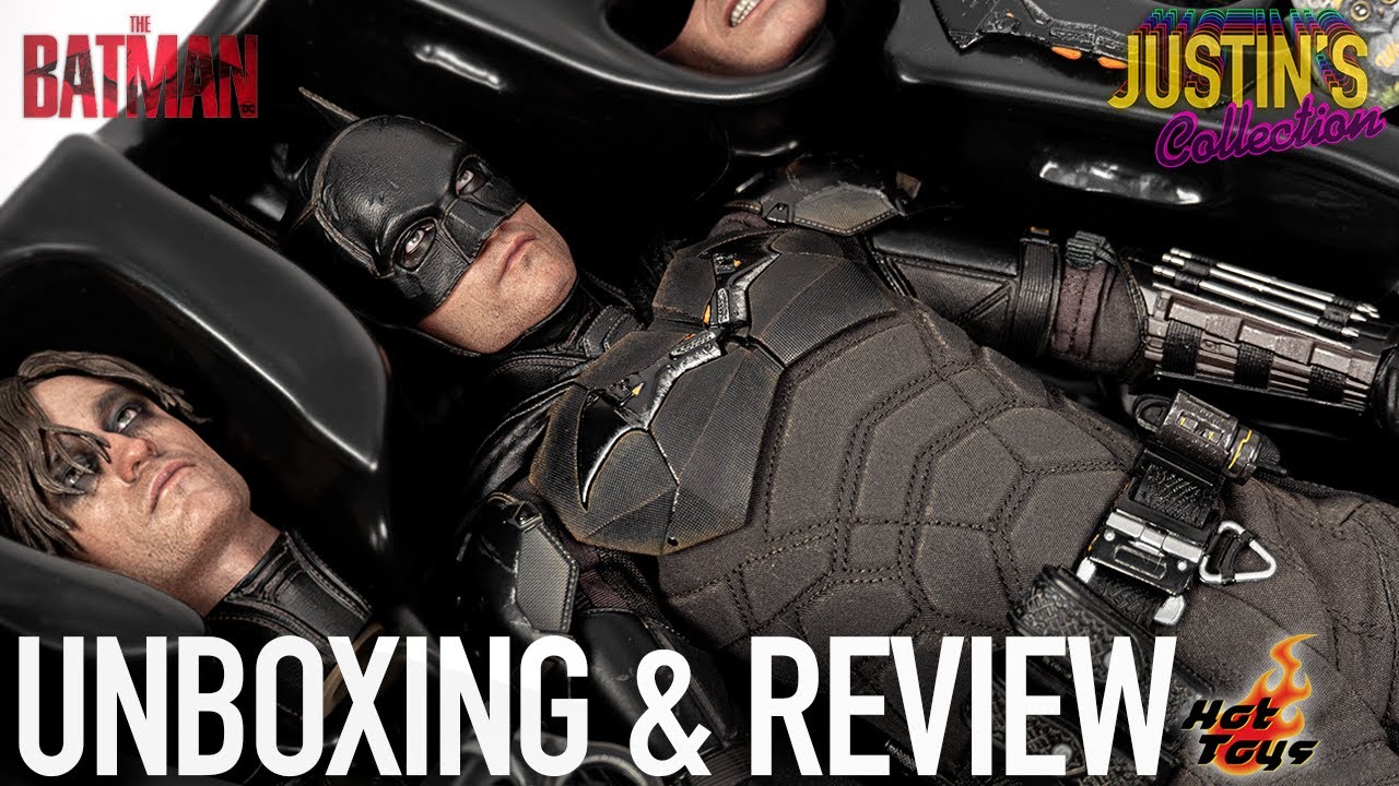 Hot Toys The Batman, Bat-Signal & Batcycle Unboxing & Review - YouTube