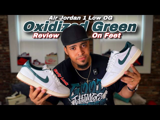 Air Jordan 1 Low OG Oxidized Green - First Look & On Feet - YouTube