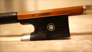 ヴァイオリン・弓・フロッグ・材料・象牙・黒檀・鼈甲 - YouTube