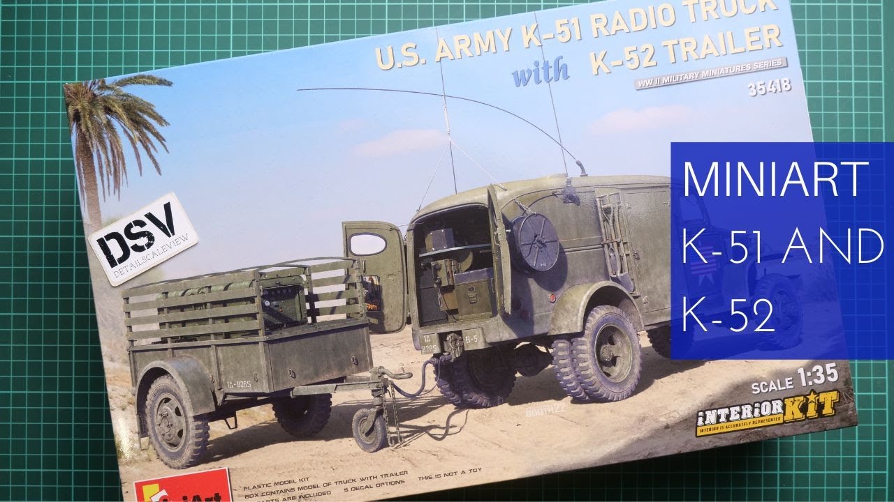 Miniart 1/35 K-51 Radio Truck with K-52 Radio Trailer (35418
