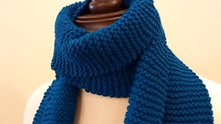 How To Knit Scarf Muffler for Beginners Step By Step | How to Knit