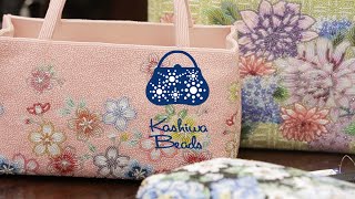 柏ビーズ】伝統の技で作るビーズ刺繍の袋物/KashiwaBeads - YouTube