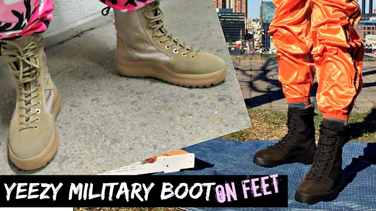 YEEZY Season 3 Rock & Onyx Military Boot | ON FEET - YouTube