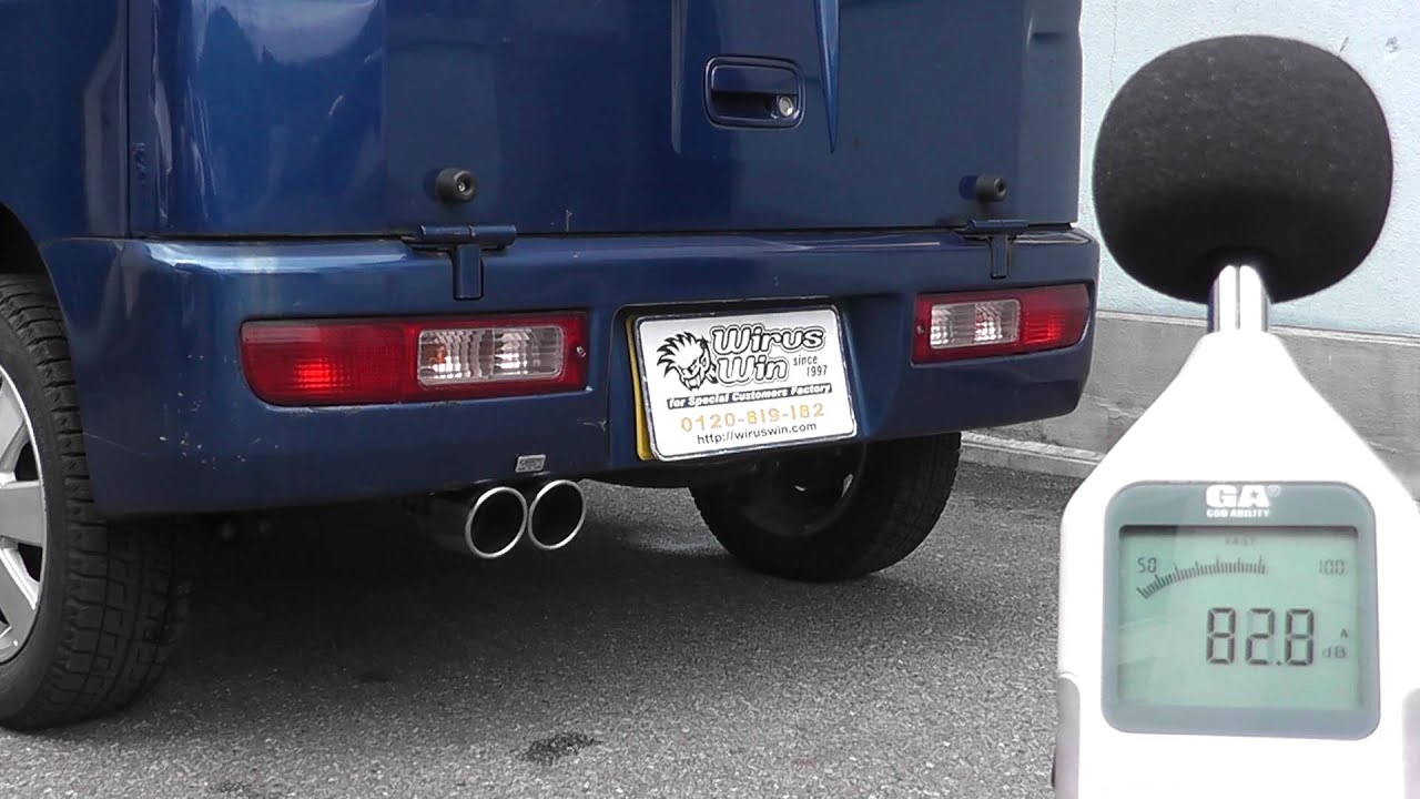 WirusWin】ダイハツ ハイゼットカーゴ用ツインマフラー - YouTube