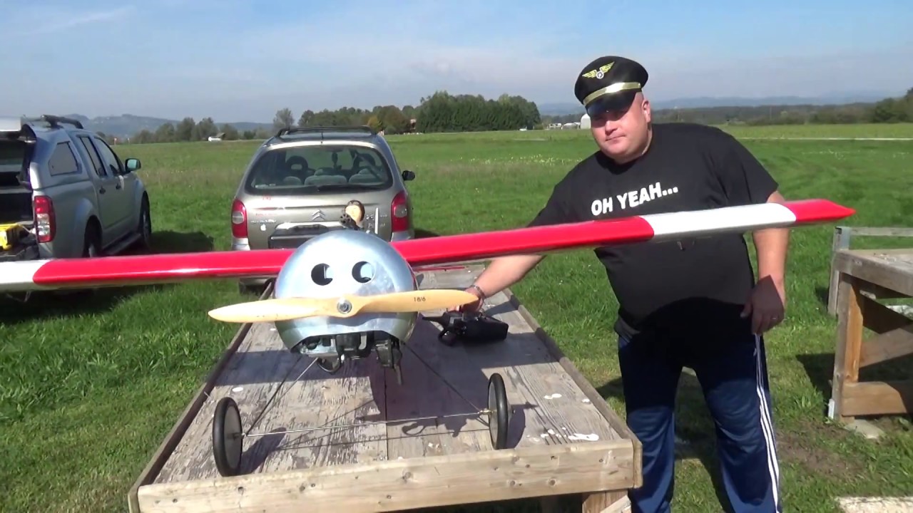 Kyosho PT-17 Stearman 40 with PH FS61 four stroke engine Flight