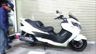 スカイウェイブ250タイプM ヨシムラマフラーに交換Skywave250 typeM