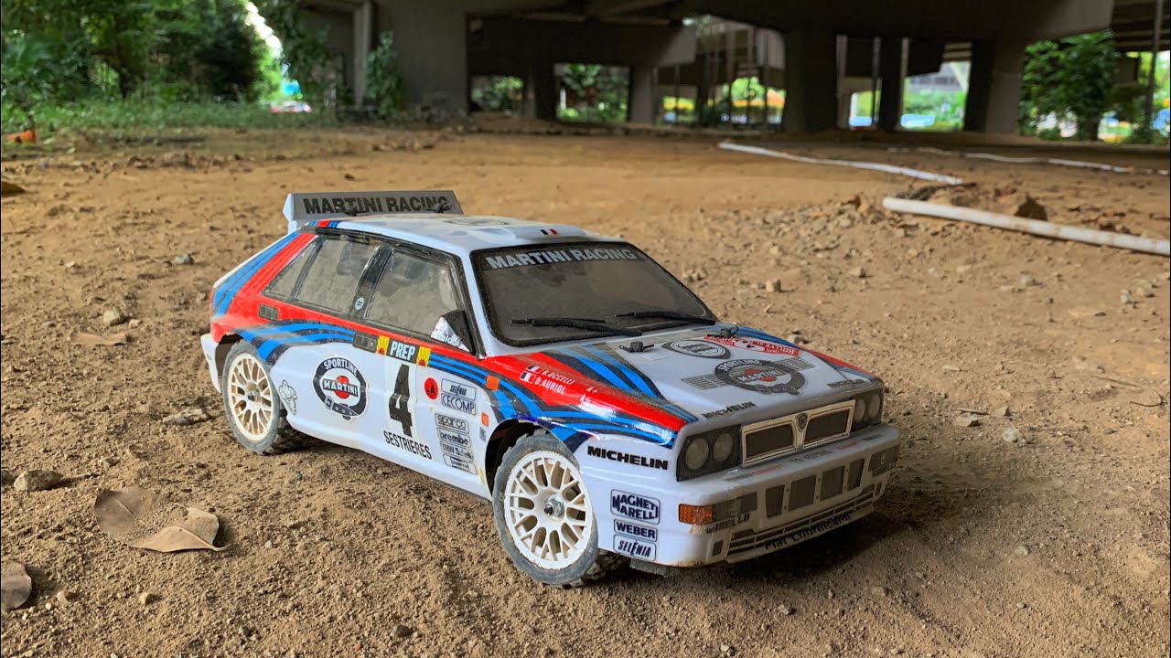 Tamiya XV-01 Lancia Delta Integrale Rc Fun at the Rally Track
