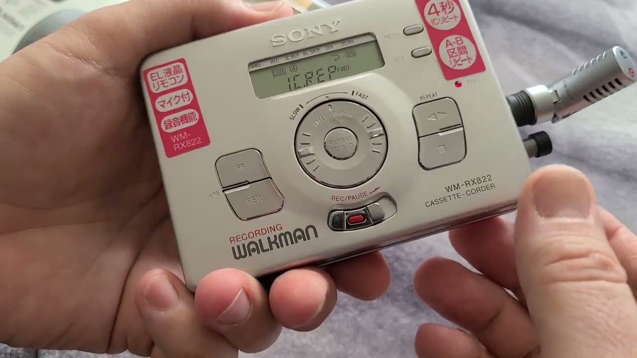 Beautiful Walkman Sony WM-RX822 Cassette-Corder Demo - YouTube