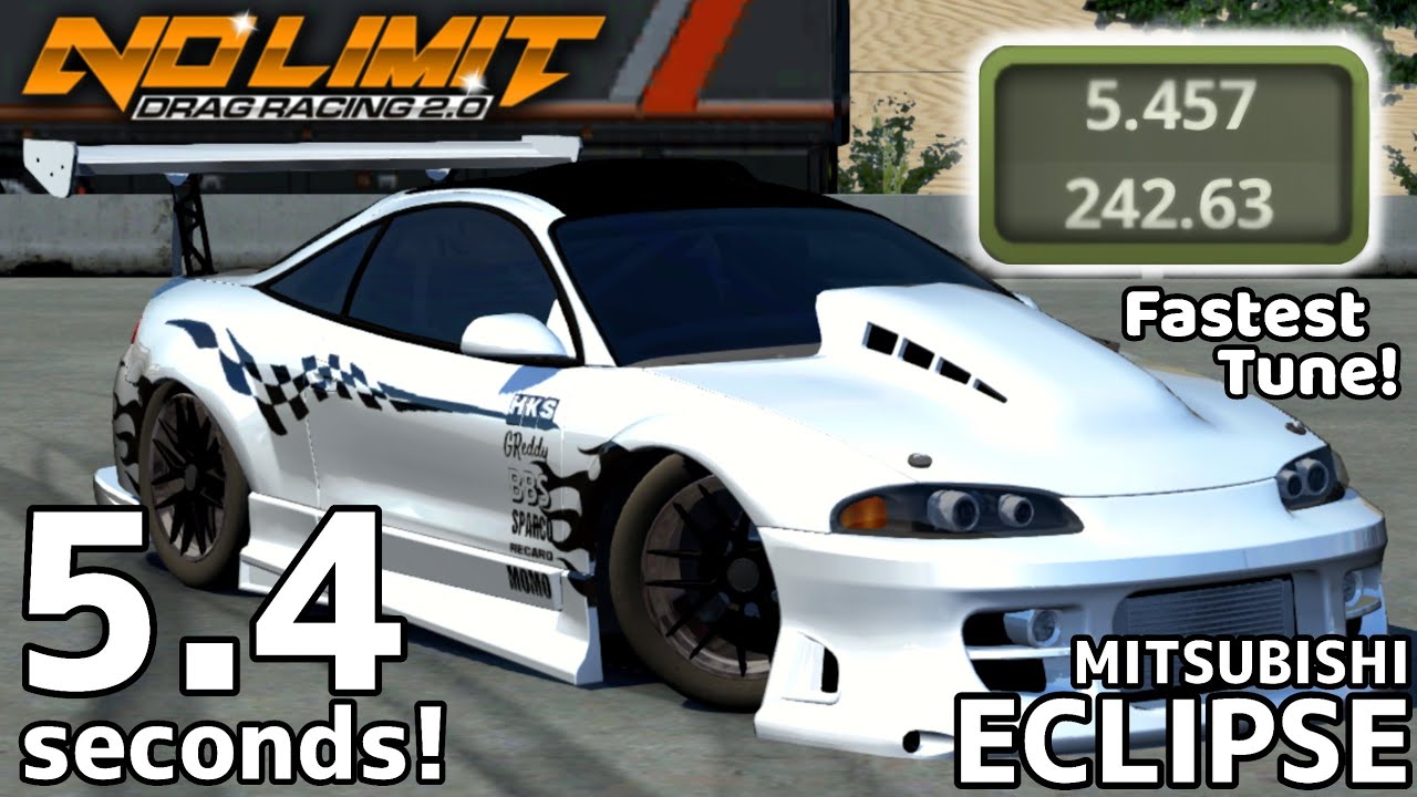 Fastest Mitsubishi Eclipse Tune - 5.457 Seconds 1/4 Mile! Version