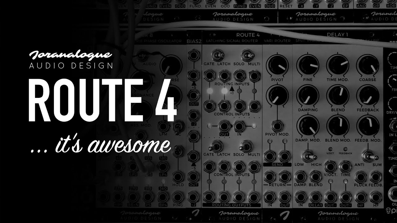 Joranalogue ROUTE 4 - Latching Signal Router - MOD WIGGLER