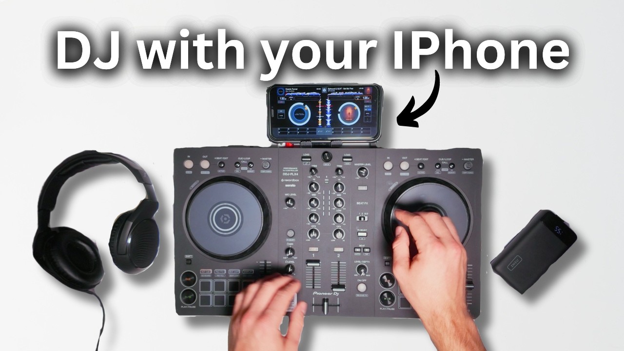 How to DJ on Pioneer DDJ-FXL4 with your IPhone! (Beginner DJ