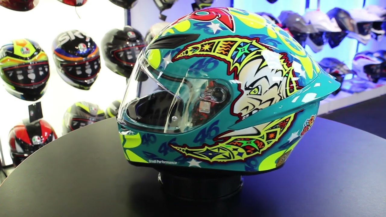 AGV K1-S Rossi Mugello 1999 Motorcycle Helmet - YouTube