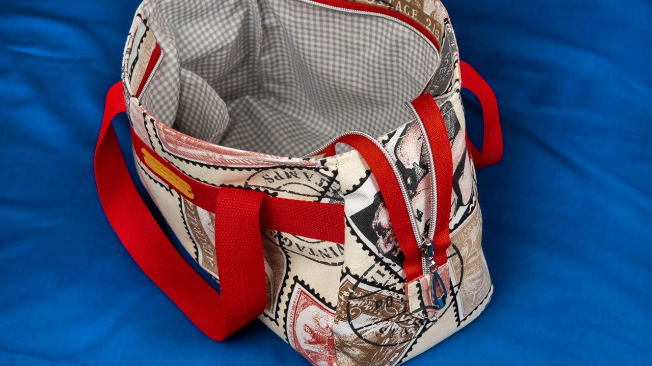 簡単！ファスナーバッグ】 ♪ seriaセリア カットクロス ♪ 100均 diy