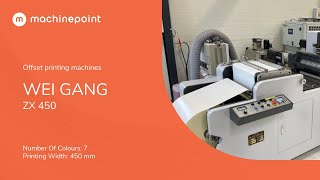 WEI GANG ZX 450 Offset printing machines | WEI GANG Machines - YouTube