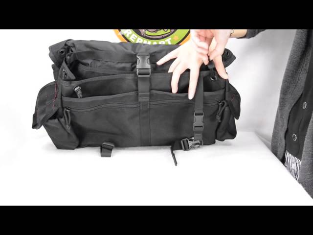 BRIEFING メッセンジャーバッグ LANCE2 2WAY ブラック - YouTube