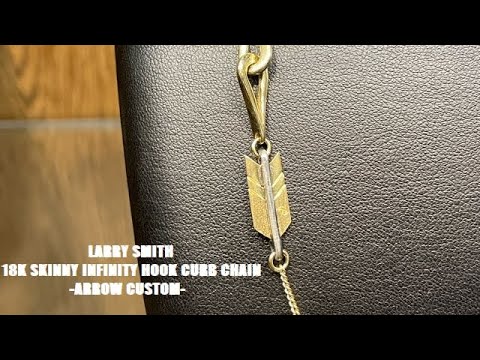 LARRY SMITH(ラリースミス)18K SKINNY INFINITY HOOK CURB CHAIN
