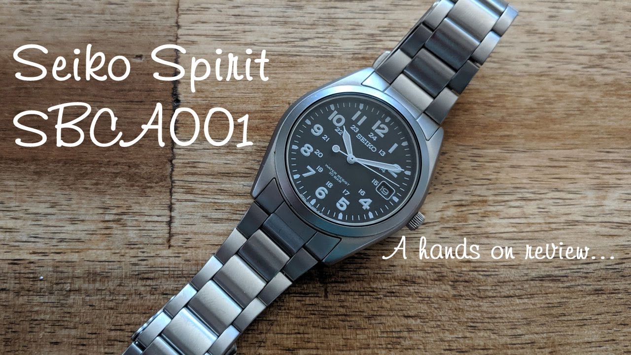 Seiko Spirit SBCA001 quartz field watch - hands on review - YouTube