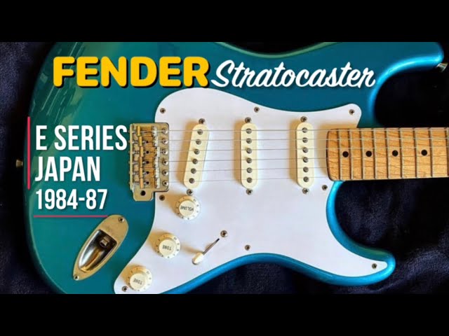 Fender Stratocaster - E Series Japan 1984-87 - YouTube