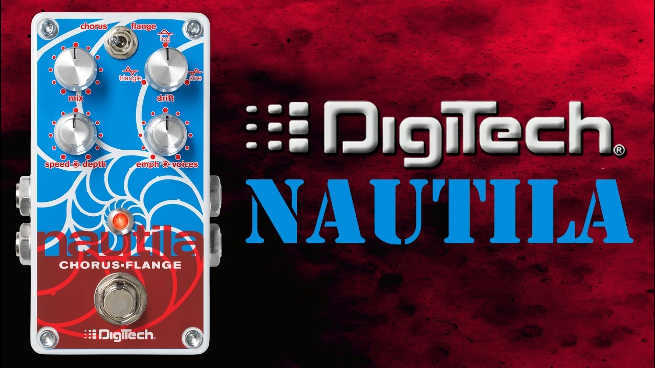 Digitech Nautila Chorus Flange Pedal Demo - YouTube
