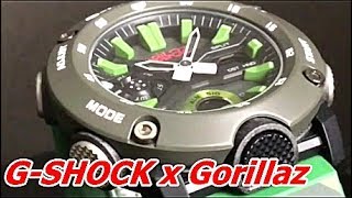 CASIO G-SHOCK GA-2000GZ-3AJR Gorillazコラボレーションモデル - YouTube