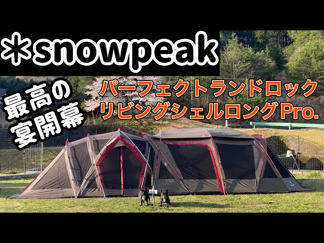 最高の幕でお花見キャンプ [パーフェクトリビロック][snowpeak