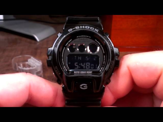 DW6900NB-1 Glossy Black and Chrome Casio G-Shock Watch Review