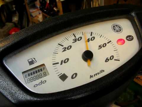 SA16Jジョグのメーター - YouTube