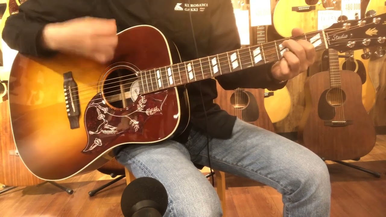 Gibson Hummingbird Studio Rosewood #20963071試奏動画 - YouTube